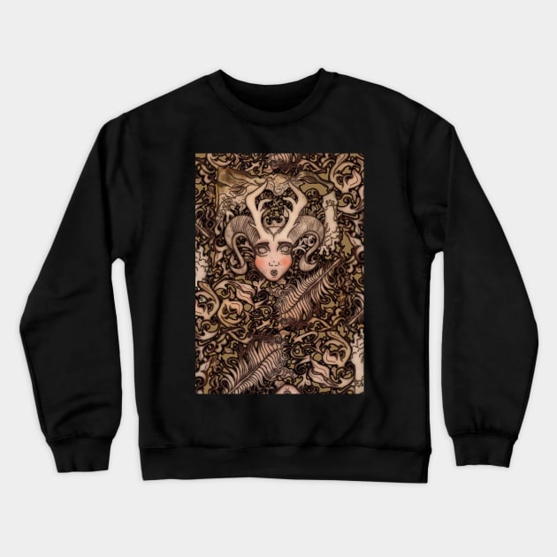 Elder Berry Crewneck Sweatshirt by BoneArtPetite